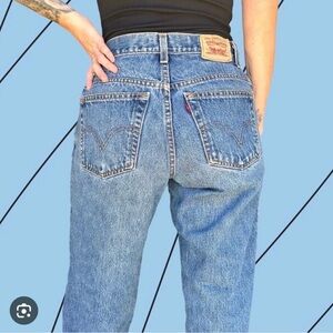 Levi's Blue Straight Leg Jeans with Relaxed Fit